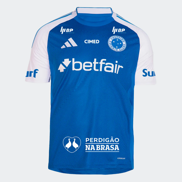 Camisa adidas Cruzeiro 2025/26 I Com Patrocínios - Pronta Entrega
